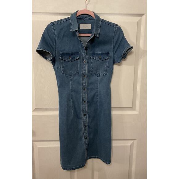 ASOS Noisy May Shirt Dress Joy in Blue Denim, S - Picture 2 of 6